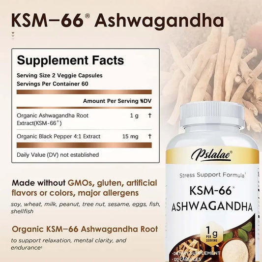 KSM-66 Ashwagandha dietary supplement.