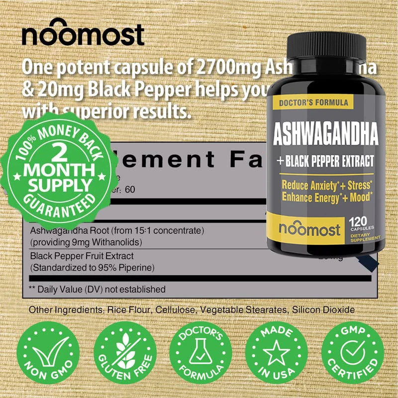 Organic Ashwagandha 2700mg.