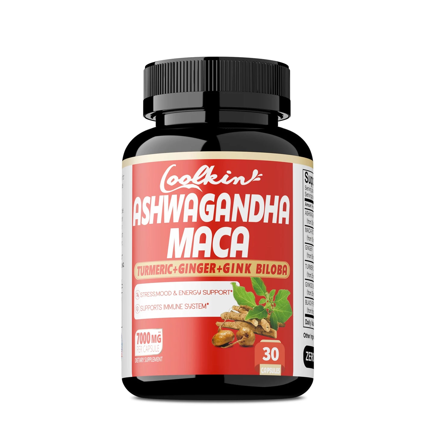 Ashwagandha and Maca Capsules.