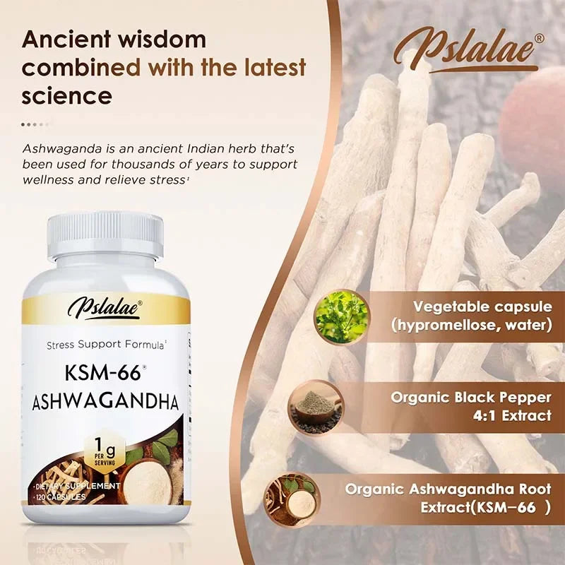 KSM-66 Ashwagandha dietary supplement.
