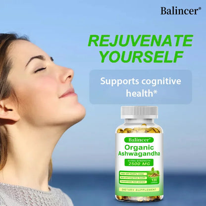 Organic ashwagandha supplement.