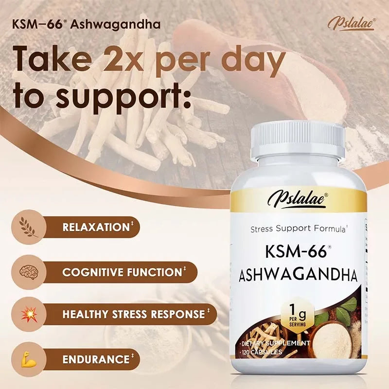 KSM-66 Ashwagandha dietary supplement.