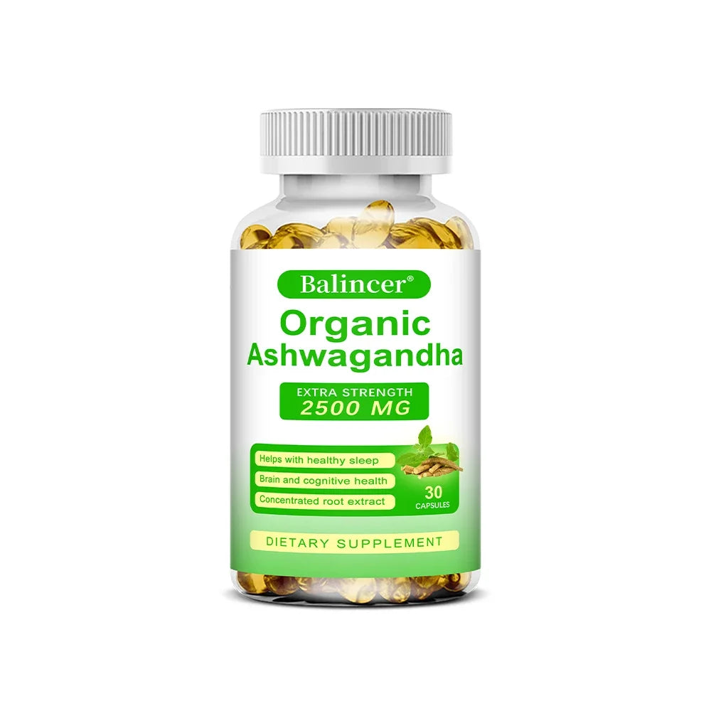 Organic ashwagandha supplement.