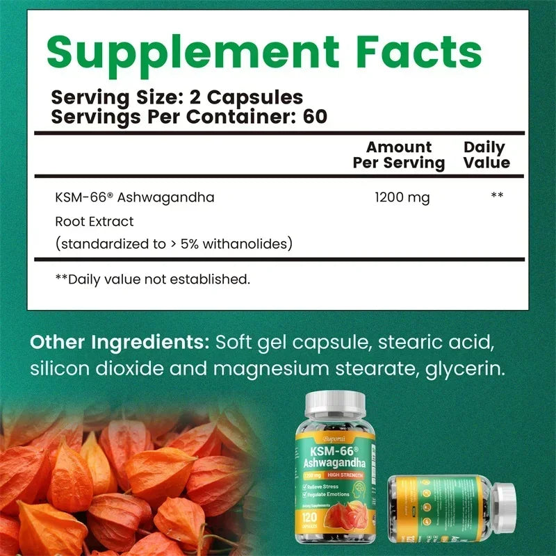 KSM-66 Ashwagandha 1200mg.