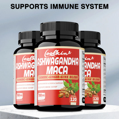 Ashwagandha and Maca Capsules.