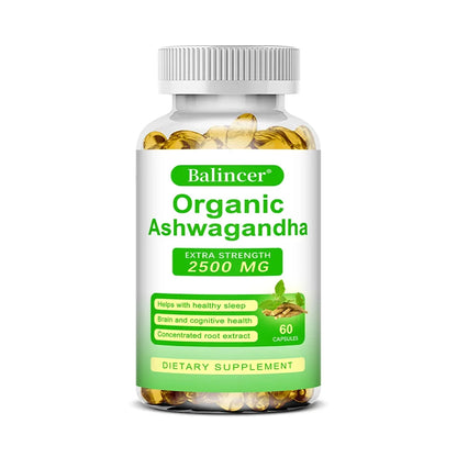 Organic ashwagandha supplement.