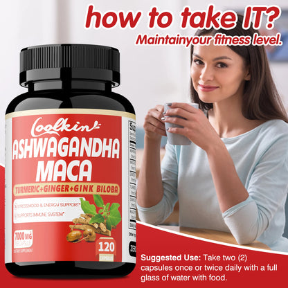Ashwagandha and Maca Capsules.